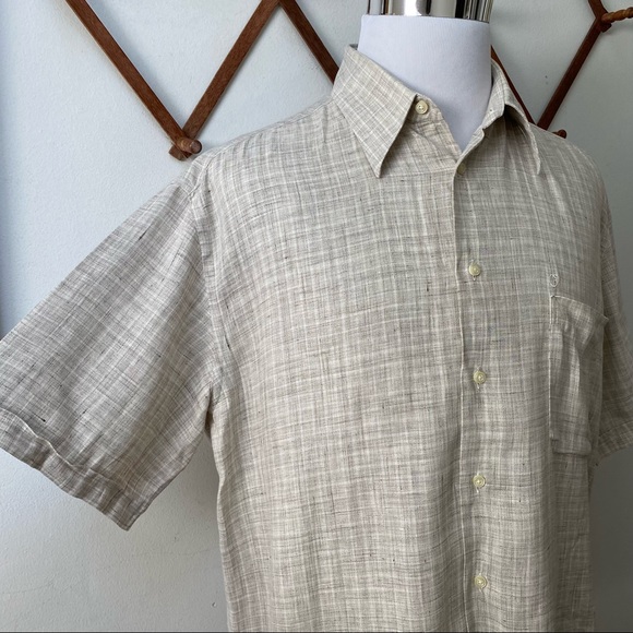 Nazareno Gabrielli Linen Button Down Shirt Made In Italy - Picture 11 of 14